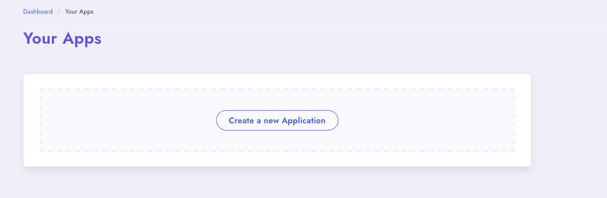 Applications page